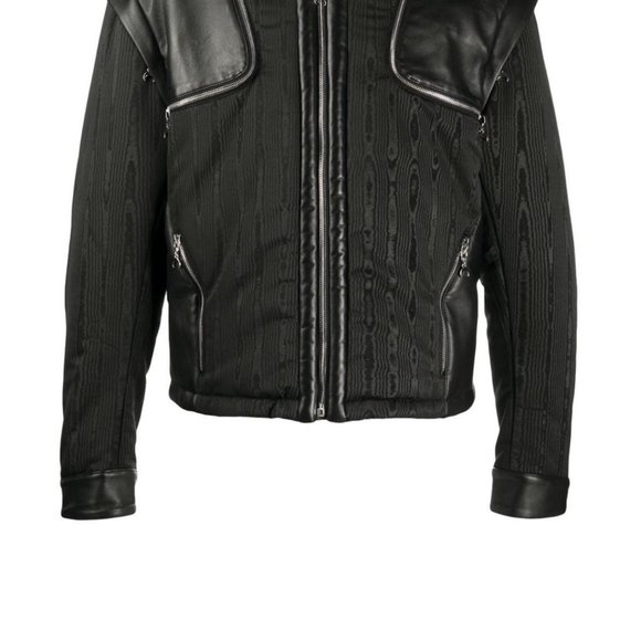 Marine Serre Convertible Moire-effect Biker Jacket - Picture 7 of 8
